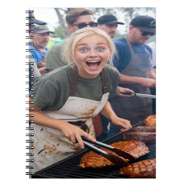 Carnet Personnaliser la photo de concours de BBQ (Devant)