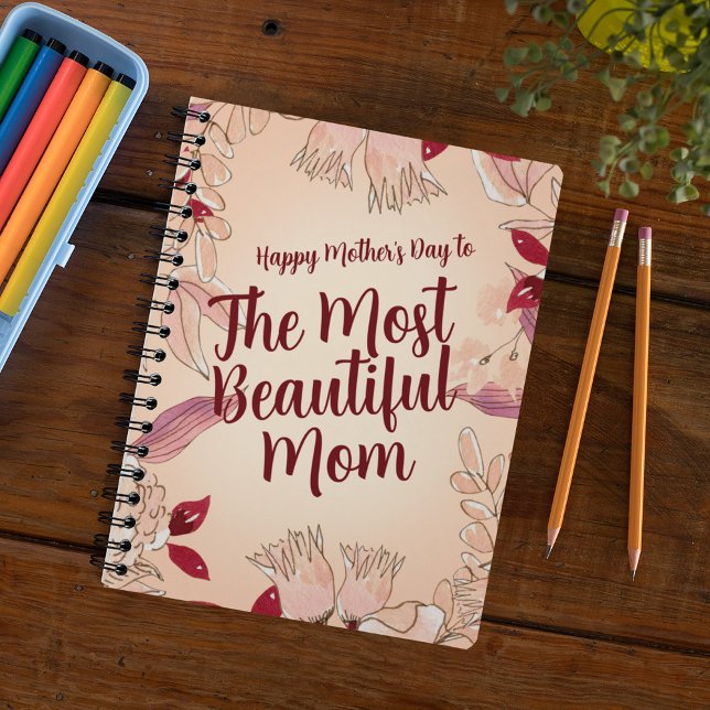 Carnet Personnaliser la plus belle maman (Créateur téléchargé)