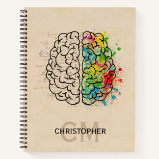 Carnet Personnaliser Le Cerveau Humain Gauche Et Droite