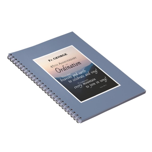 Carnet Personnaliser les fêtes d'Ordination du 45e annive (Côté Droit)