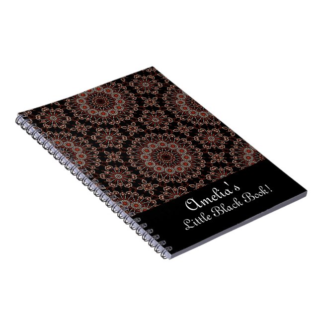 Carnet Personnalisez le cuivre et le Rose Gold Mandala Do (Côté Droit)