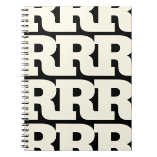 Carnet Personnalisez Votre Lettre, Motif de Monogramme Gr
