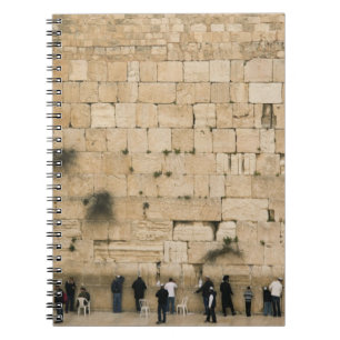 Carnet Personnes priant au mur des lamentations