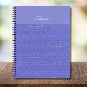 Carnet Persuasion Pierce My Soul Personnalisé