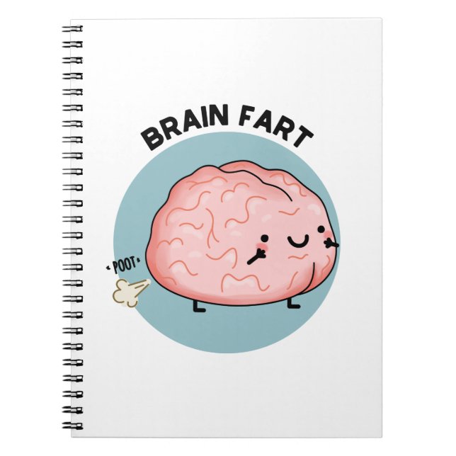Carnet Pet de cerveau Jeu de mots drôle d'anatomie  (Devant)