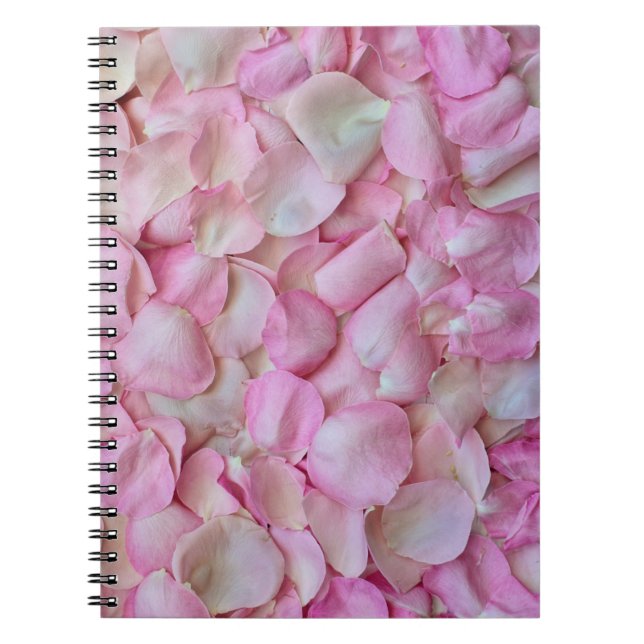 Carnet Pétales rose rose Motif (Devant)