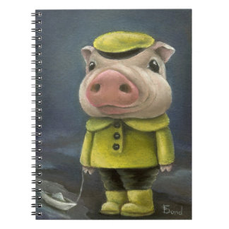 Carnet Peter le porc naviguant son bateau