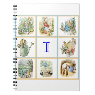 Carnet PETER RABBIT images personnalisées avec la lettre
