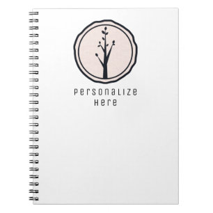 Carnet Petit arbre rustique Nature Minimaliste Biologique