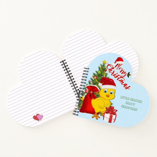 Carnet Petit bébé poulet Noël (Intérieur)