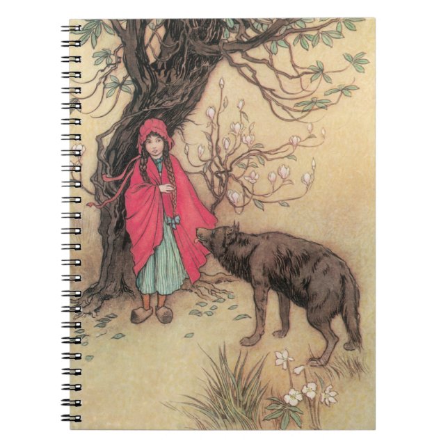 Carnet Petit chapeau rouge vintage par Warwick Goble (Devant)