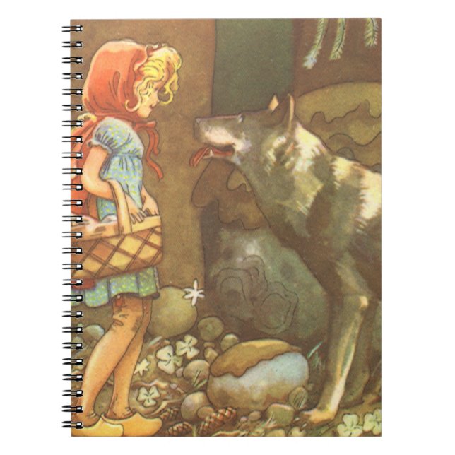 Carnet Petit Chaperon Rouge, Conte Vintage Fée (Devant)