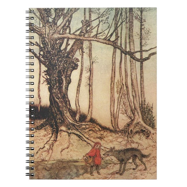 Carnet Petit Chaperon Rouge effrayant (Devant)