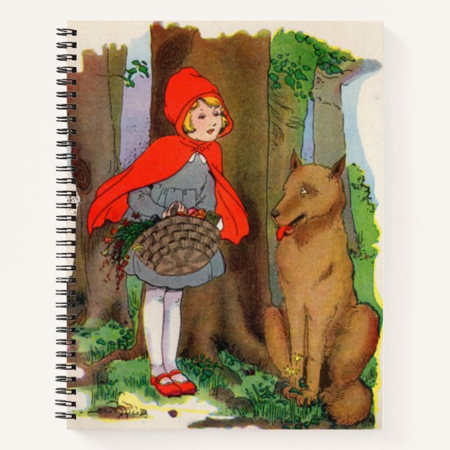 Carnet Petit chaperon rouge et loup (Devant)