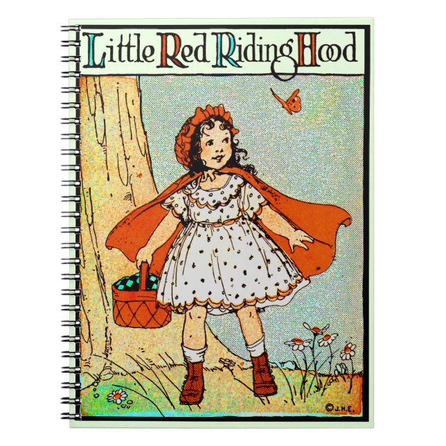 Carnet Petit Chaperon Rouge Vintage Mignon (Devant)