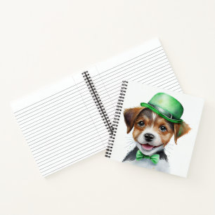 CARNET PETIT CHIEN À PUPPER DE COULEUR D'EAU ADORABLE