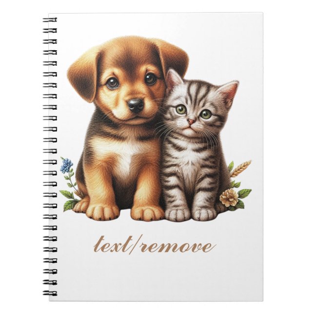 Carnet Petit chiot/chaton (Devant)