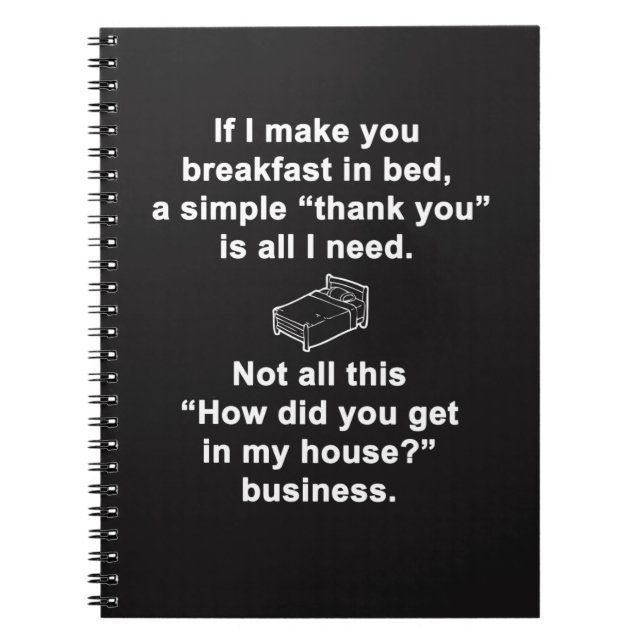 Carnet Petit déjeuner en Bed (Devant)