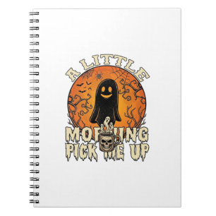 Carnet Petit fantôme de crâne d'Halloween pour se réveill