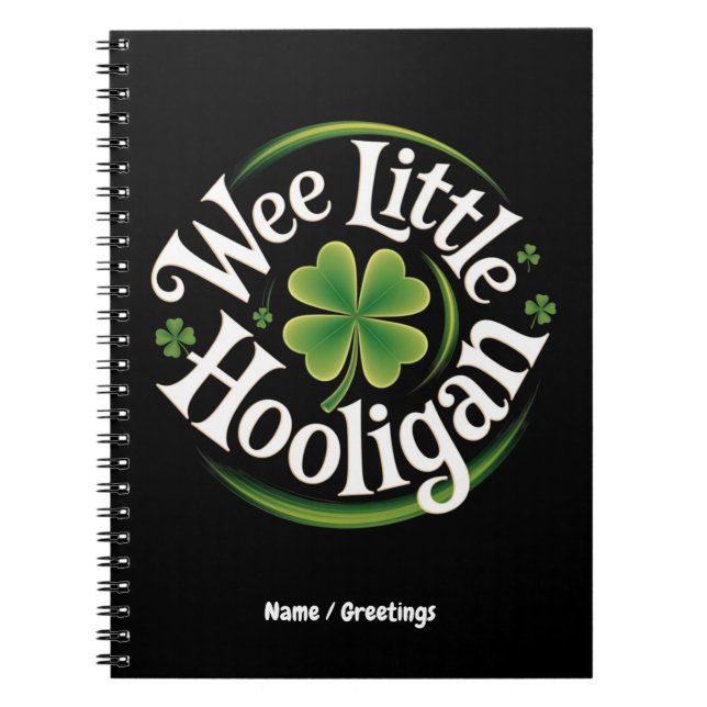 Carnet Petit garnement de la Saint-Patrick drôle Irlandai (Devant)