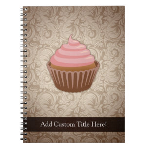 Carnet Petit gâteau rose/Brown