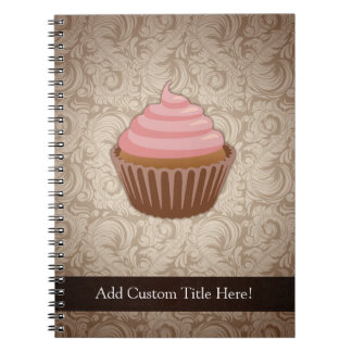 Carnet Petit gâteau rose/Brown