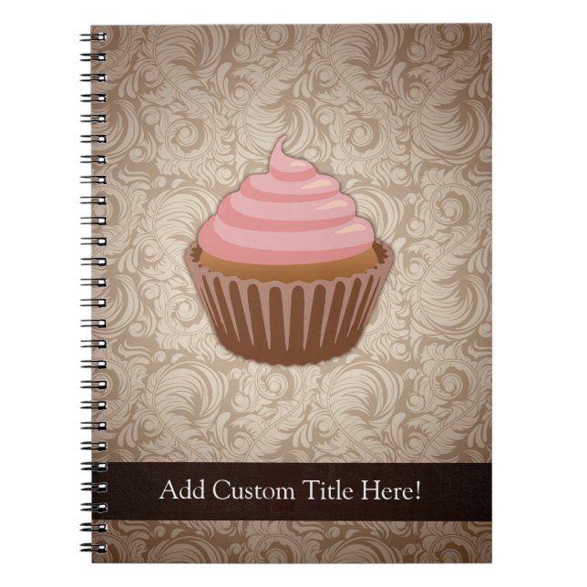 Carnet Petit gâteau rose/Brown (Devant)