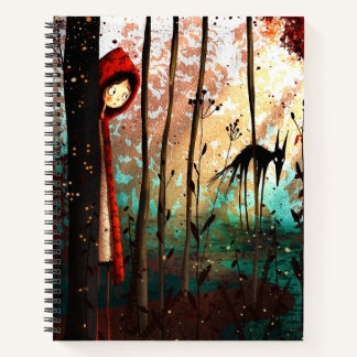 Carnet Petit loup de conte de fée rouge