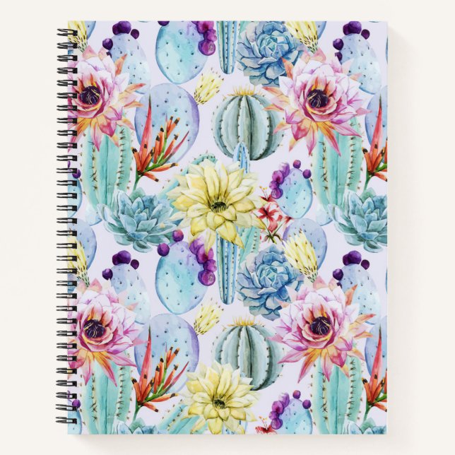 Carnet Petit Motif Cactus (Devant)