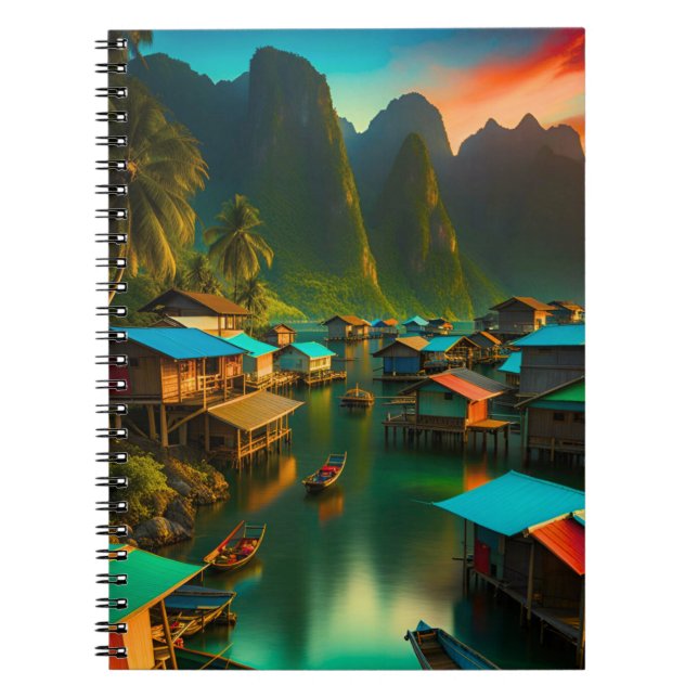 Carnet Petit village de pêcheurs indonésien (Devant)