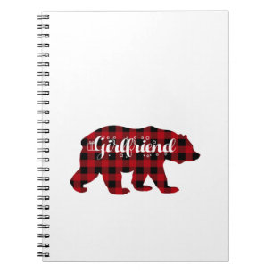 Carnet Petite amie Bear Buffalo Rouge Plaid Famille corre
