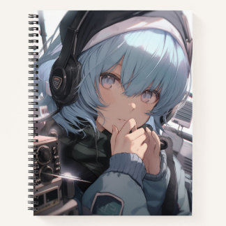 Carnet Petite fille avec casque