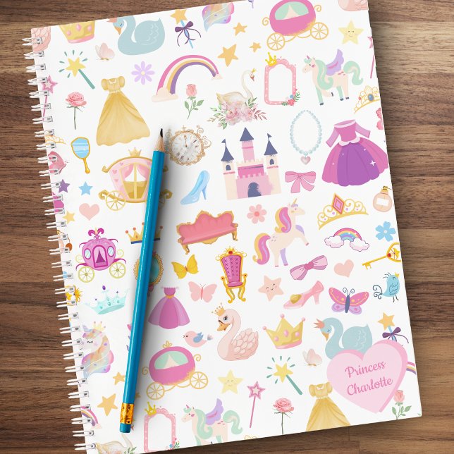 Carnet Petite fille Jolie princesse Motif de conte fée (Créateur téléchargé)