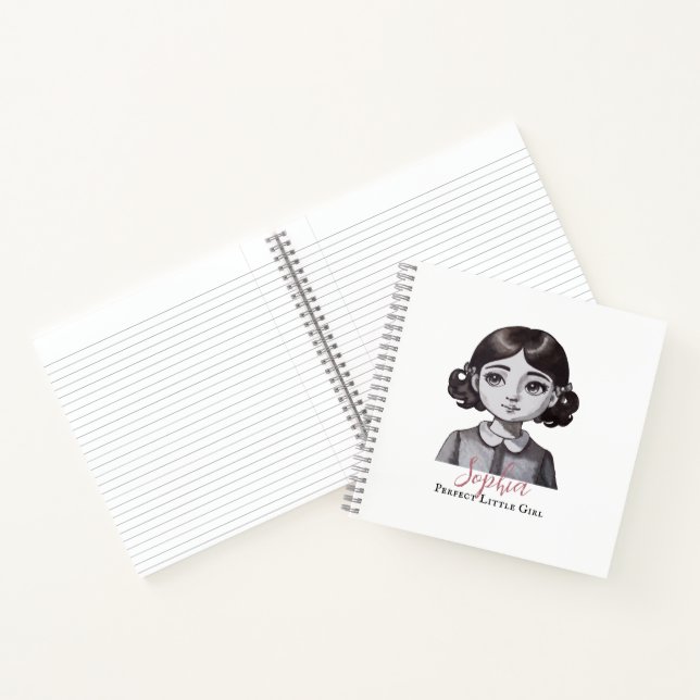Carnet Petite Fille Parfaite du Dernier Siècle aquarelle (Intérieur)
