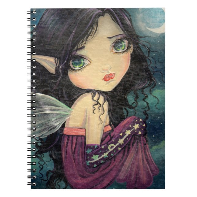 Carnet Petite Lune Gothique Grand Oeil Art de Fée (Devant)