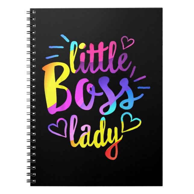 Carnet Petite patronne fille enfants fille bébé mini bos (Devant)