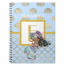 Petite Sirène Noire Balances Bleues Monogrammes Fi