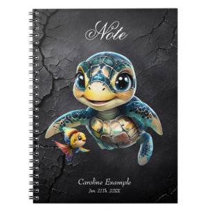 Carnet Petite tortue de mer à explorer avec son ami.