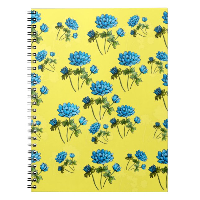 Carnet Petits bouquets de fleurs à motif de peinture à l' (Devant)
