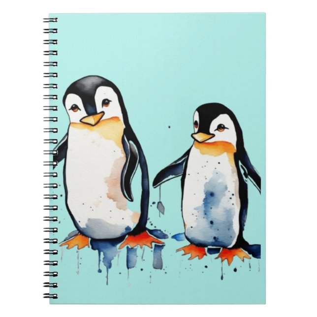 Carnet Petits pingouins mignons (Devant)