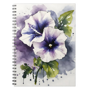 Carnet Pétunia - Fleurs à l'aquarelle