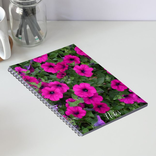 Carnet Pétunias Fleuris Rose Clair (In Situ)