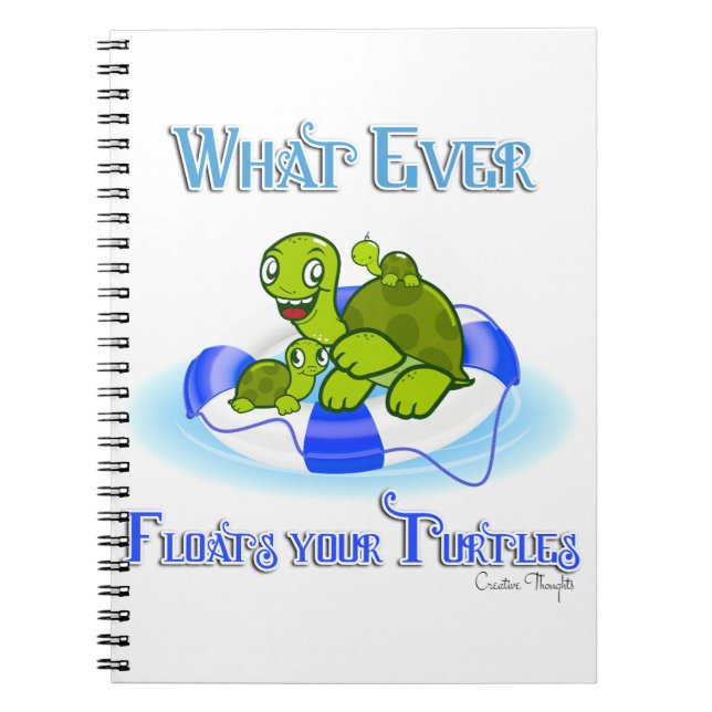 Carnet Peu importe ce qui flotte vos tortues 3 (Devant)