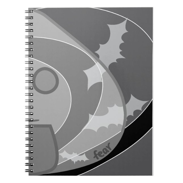 Carnet Peur monochrome (Devant)