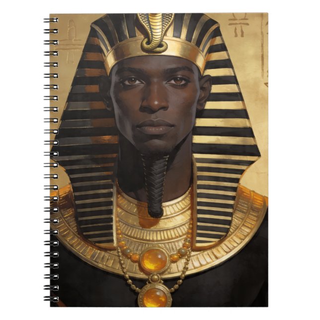 Carnet Pharaoh Energy — Ancient African King Modern Art (Devant)
