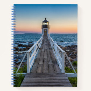 Carnet Phare de Marshall Point au coucher du soleil