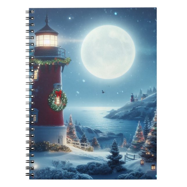 Carnet Phare de Noël nautique (Devant)