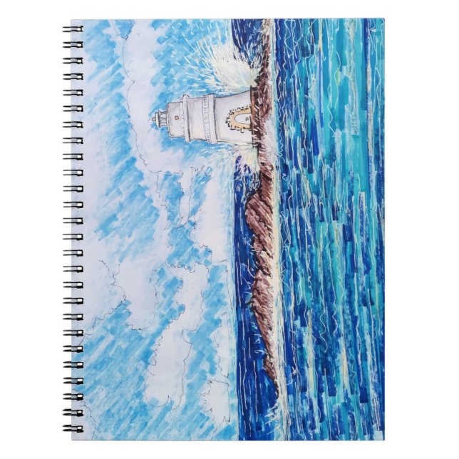 Carnet Phare en bleu (Devant)