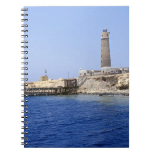 Carnet Phare sur les îles Brother, mer Rouge, Égypte