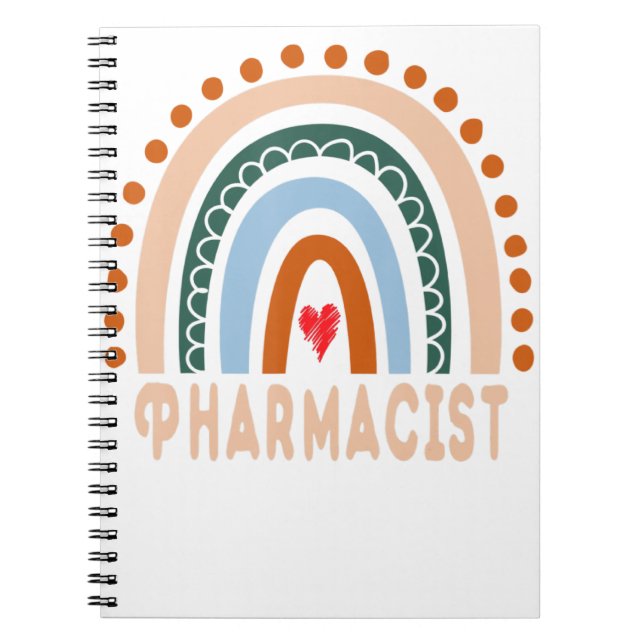 Carnet Pharmacien Arc-en-Ciel Appréciation précieuse Trav (Devant)